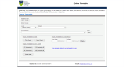 Desktop Screenshot of coursetimetable.writtle.ac.uk